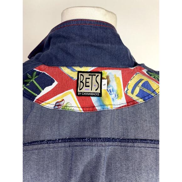 BETS by Canvasbacks Vintage Chambray Button Down Shirts Women’s Size Large15 - Picture 6 of 6